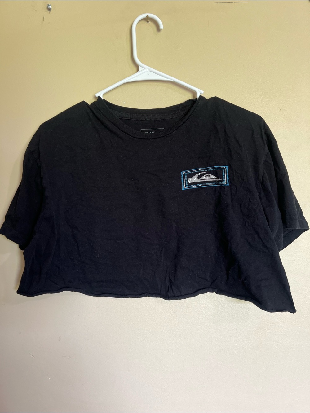 Quiksilver Black Graphic Tee with Box Logo